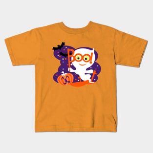 BOO! a ghost Kids T-Shirt